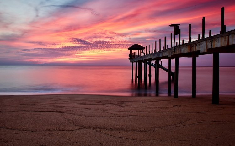 Beach (Pink) Theme screenshot #2