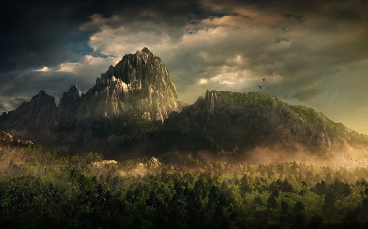 Beautiful Fantasy Landscape 2K wallpaper download