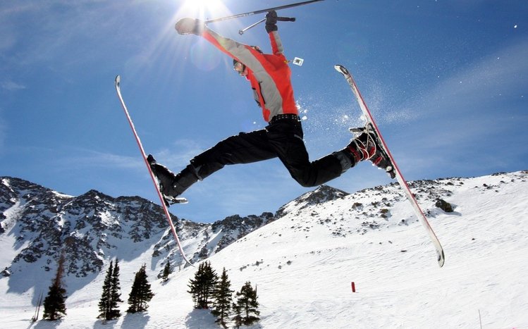 Skiing Theme screenshot #6