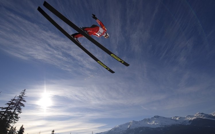 Skiing Theme screenshot #3