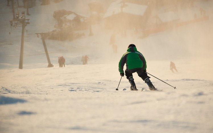 Skiing Theme screenshot #5