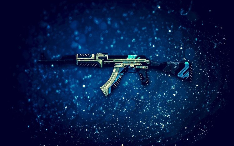 Ak 47 Gun Colourful Animation Wallpaper Download