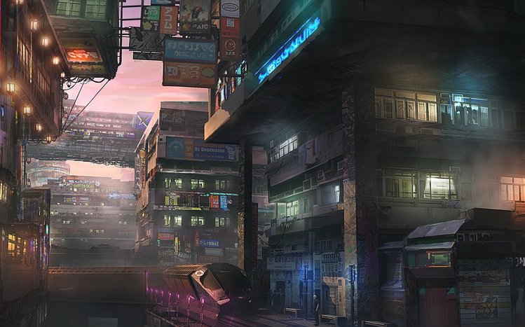 Cyberpunk City Theme screenshot #3