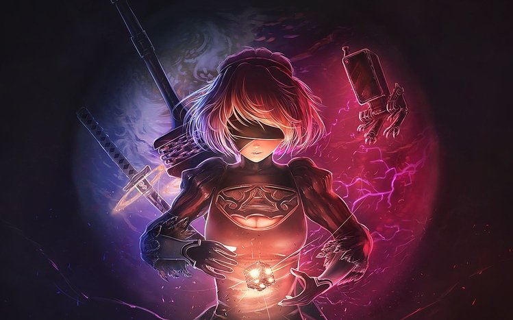 YoRHa 2B Theme screenshot #4