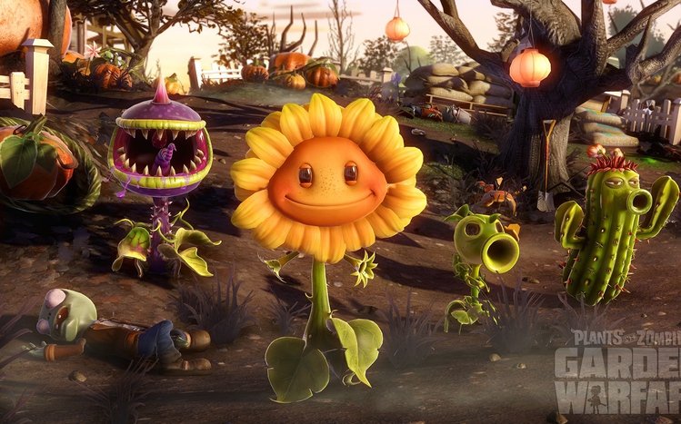 Plants Vs Zombies Garden Warfare 2 Theme for Windows 10 & 11