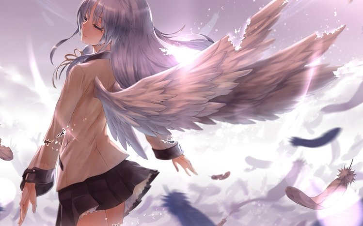 Anjo bate tachibana kanade anime mangá parede cartaz rolo