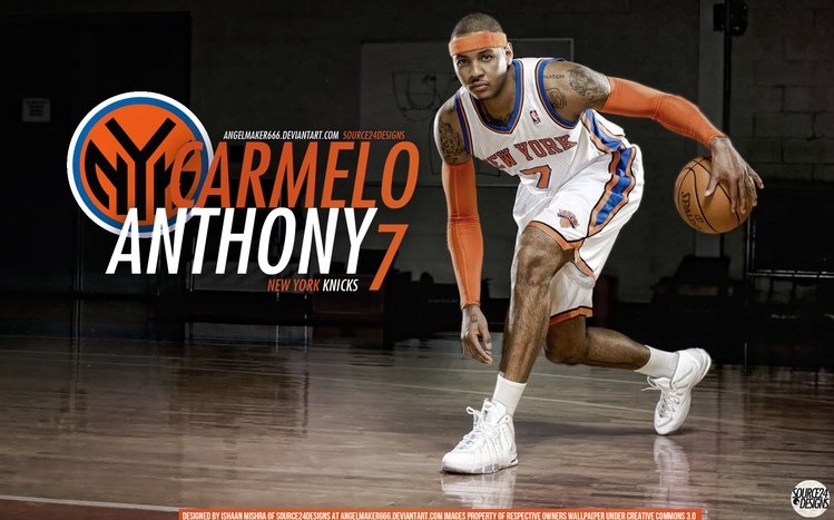 Carmelo Anthony Windows 11/10 Theme 