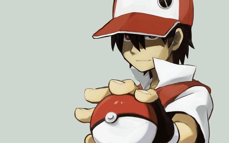 Red trainer pokemon anime screenshot