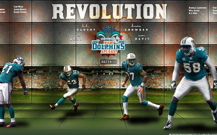 Download Football Players Hd Miami Dolphins Wallpaper