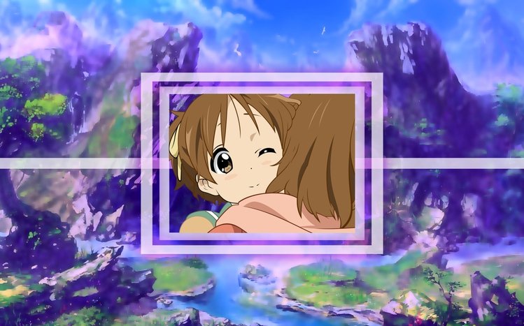 Anime Wallpaper : K-ON : Yui x Windows XP