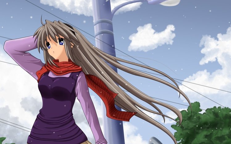 Download Tomoyo Sakagami, Clannad Anime Series Character Wallpaper