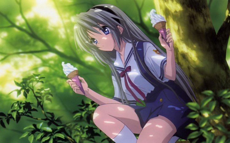 Download Tomoyo Sakagami, Clannad Anime Series Character Wallpaper