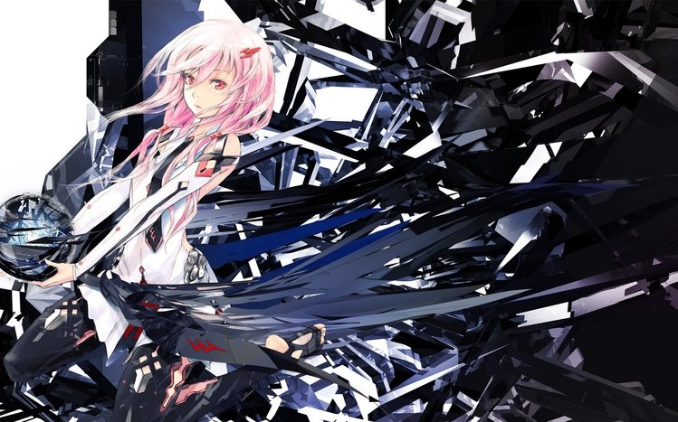 Guilty Crown, Yuzuriha Inori, anime girls, screen shot