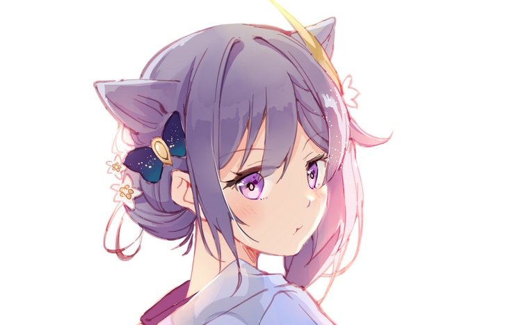 Keqing (Genshin Impact) Theme screenshot #1