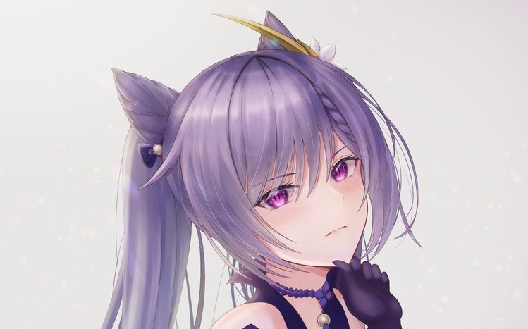 Keqing (Genshin Impact) Theme screenshot #13