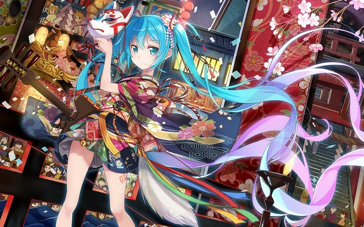 Hatsune Miku 4K Theme screenshot #13