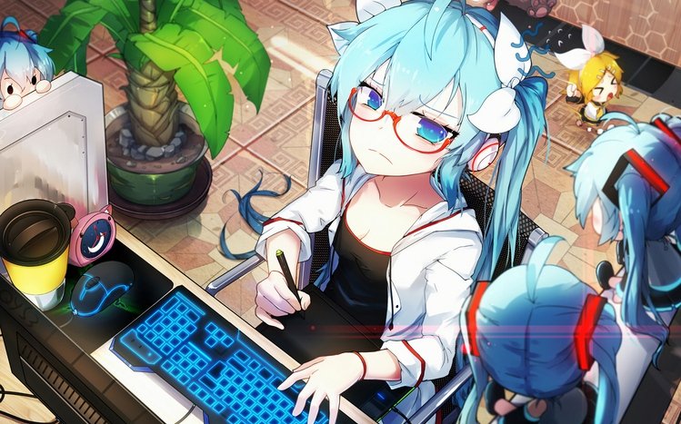 Hatsune Miku 4K Theme screenshot #11