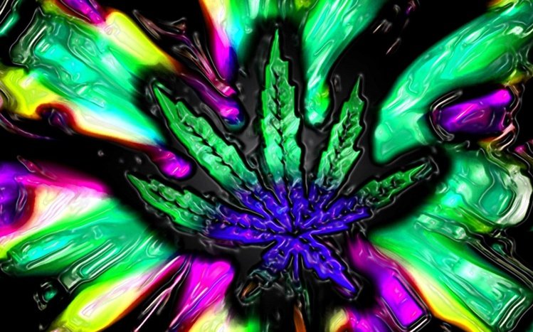 trippy weed wallpapers