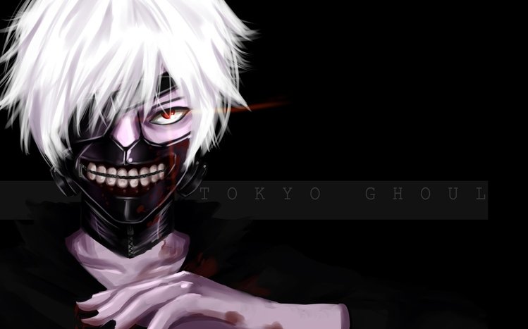 Wallpaper tokyo ghoul, dark, anime boy, artwork desktop wallpaper