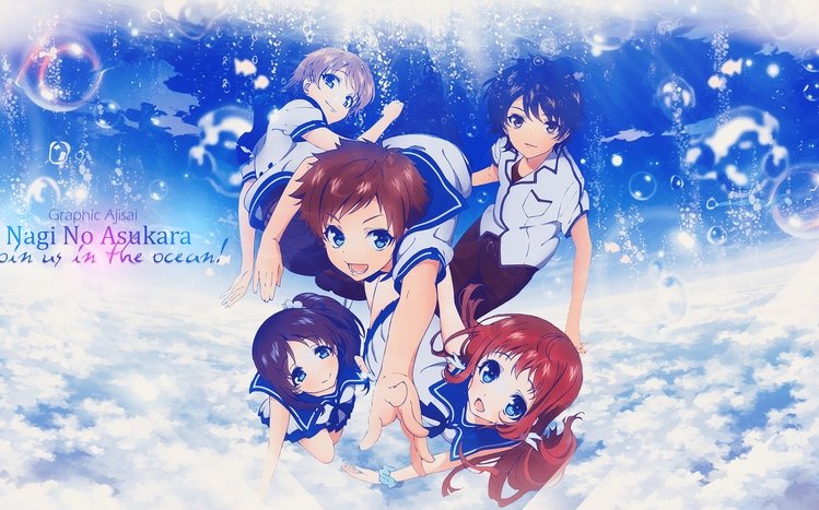  Cartoon world Anime Nagi no Asukara Home Decor Poster Wall  Scroll: Posters & Prints