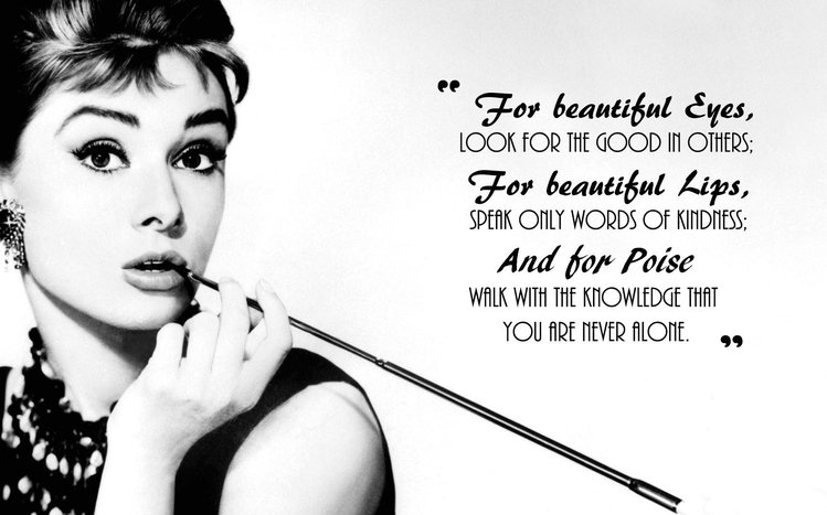 Audrey Hepburn Theme screenshot #1