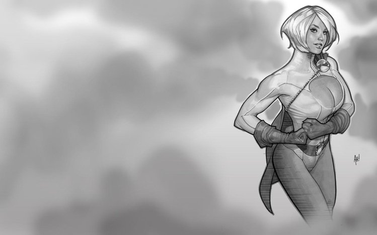 Power Girl Theme screenshot #7