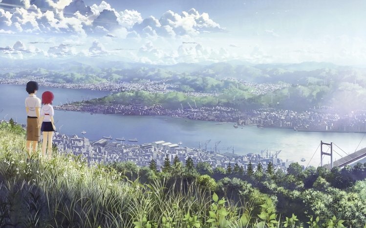 Anime landscape 1080P 2K 4K 5K HD wallpapers free download  Wallpaper  Flare