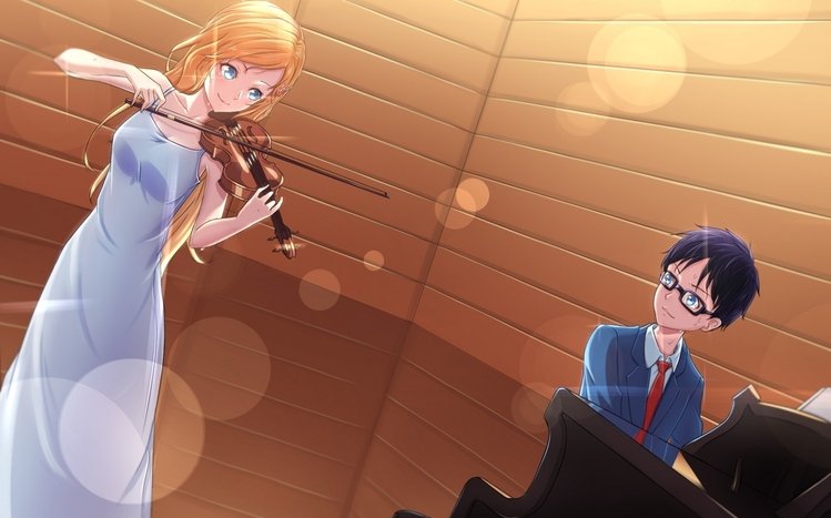 Resultado de imagem para shigatsu wa kimi no uso wallpapers