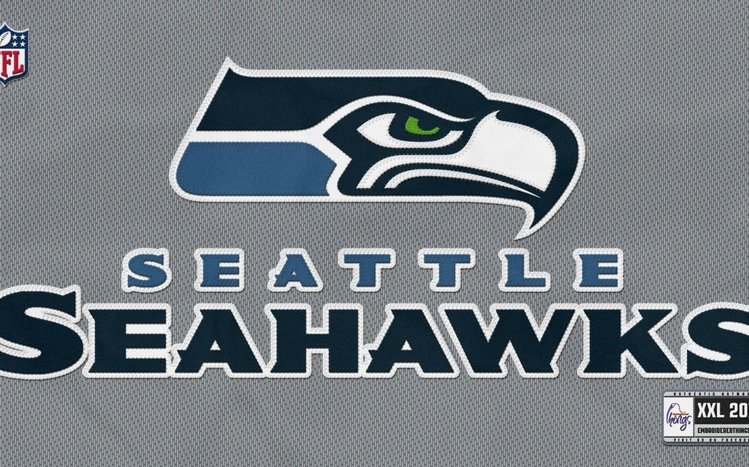 Download Navy Blue Seattle Seahawks Logo Wallpaper