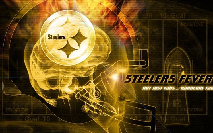 Pittsburgh Steelers On Circle With Yellow And Black Background HD