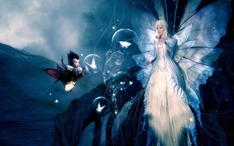 Buy Gothic Fairy Desktop Background. Digital Art, PC Wallpaper, Fantasy  Fairy. Online in India - Etsy