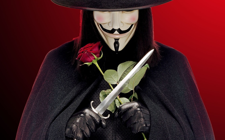 V for Vendetta Windows 10 Theme themepack.me
