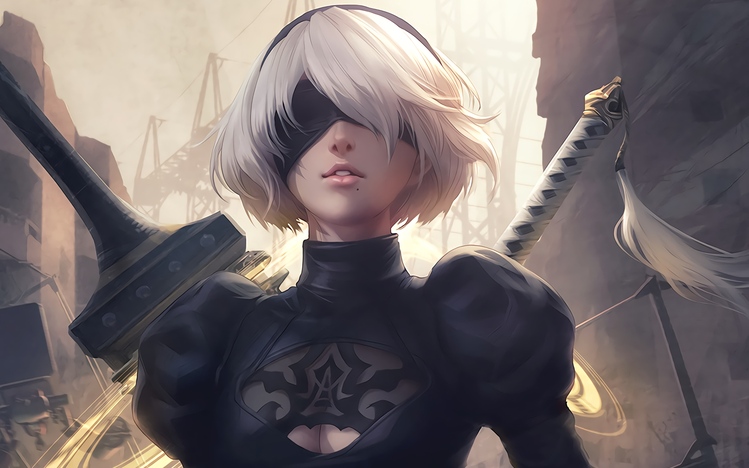 Nier: Automata Windows 10 Theme - themepack.me