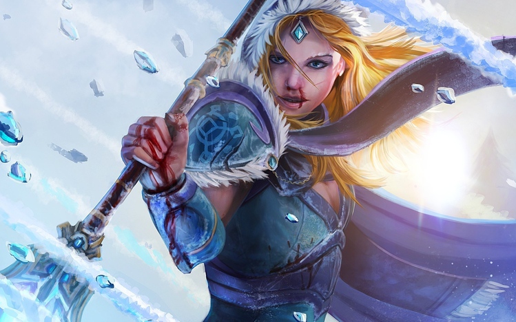 Crystal Maiden Dota 2 Windows 10 Theme Themepack Me