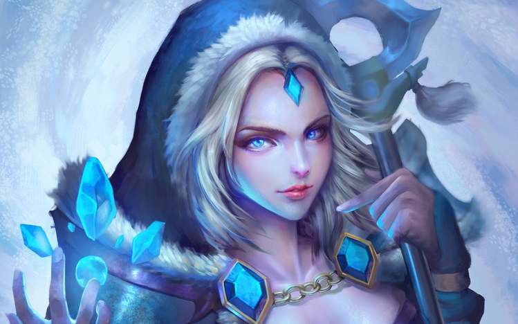 Crystal Maiden Dota 2 Windows 10 Theme Themepack Me