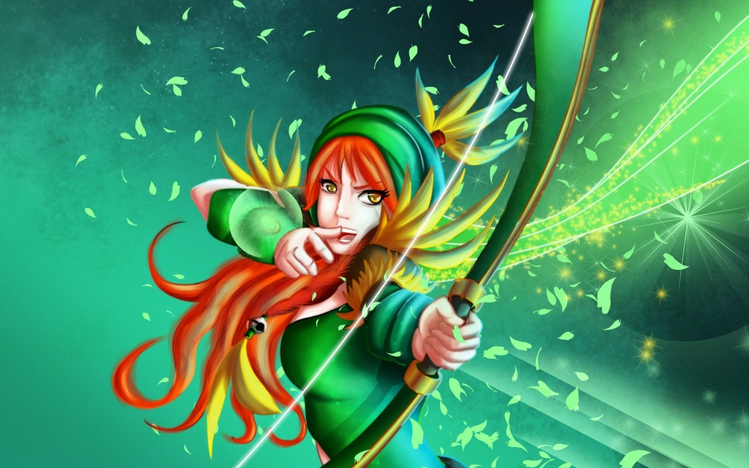 Windranger Dota 2 Windows 10 Theme Themepackme