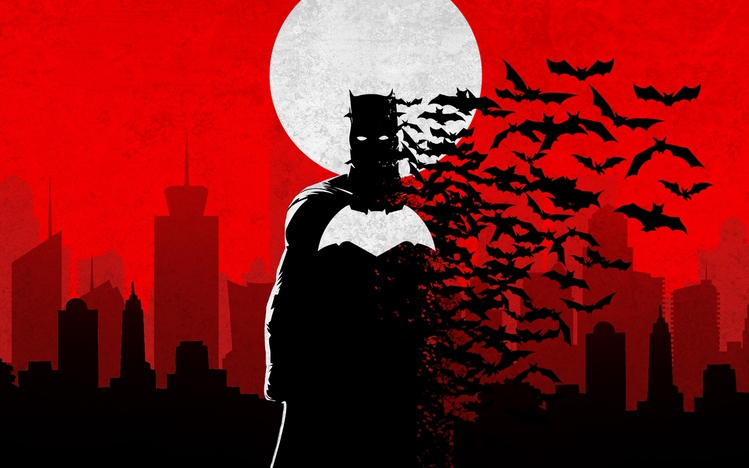 Batman Red Windows 10 Theme - themepack.me