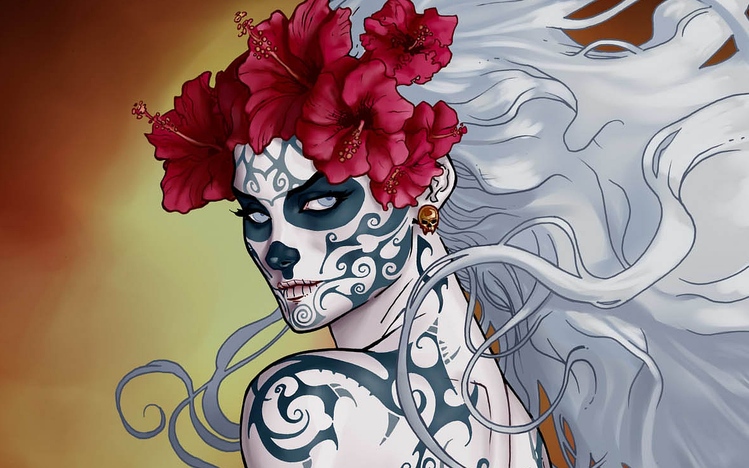 Lady Death Windows 10 Theme - themepack.me