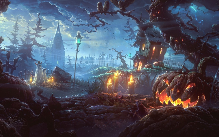 Scary Halloween Windows 10 Theme - themepack.me