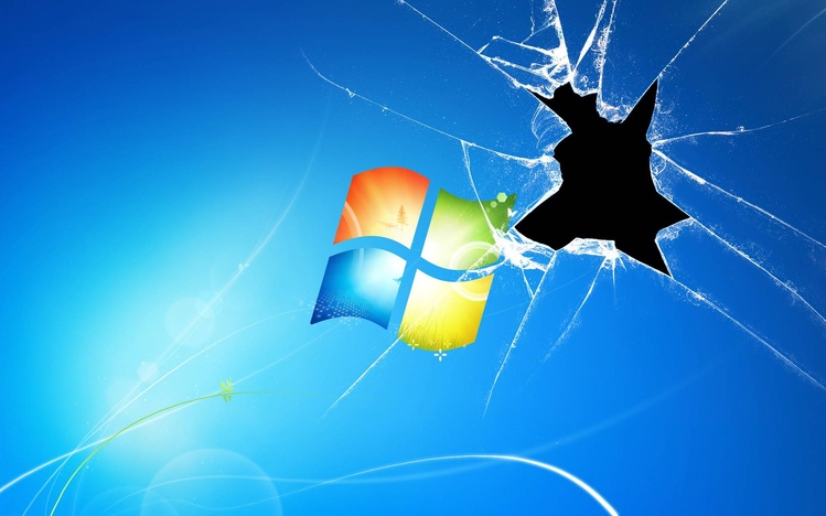 Broken Screen Windows 10 Theme - themepack.me